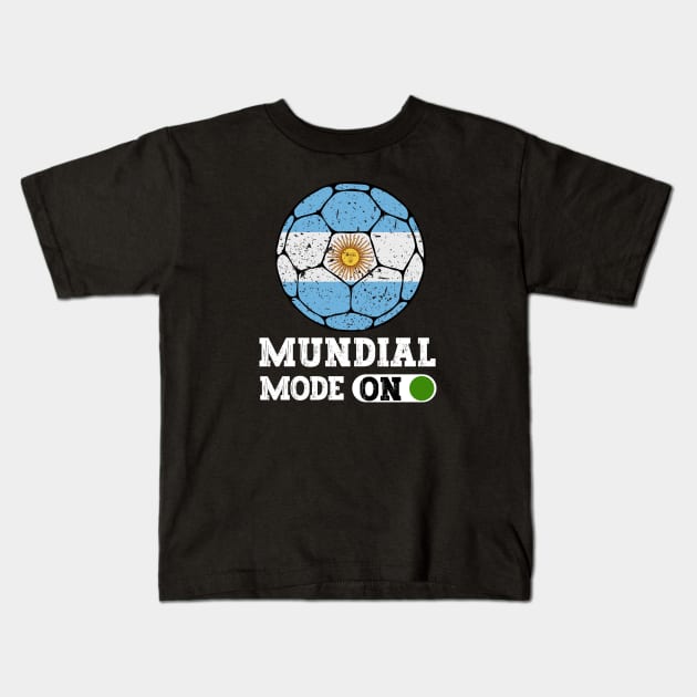 Argentina Futbol Kids T-Shirt by footballomatic